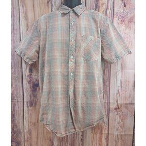 The North Face Mens Plaid Short-Sleeve Button-Up Shirt Large